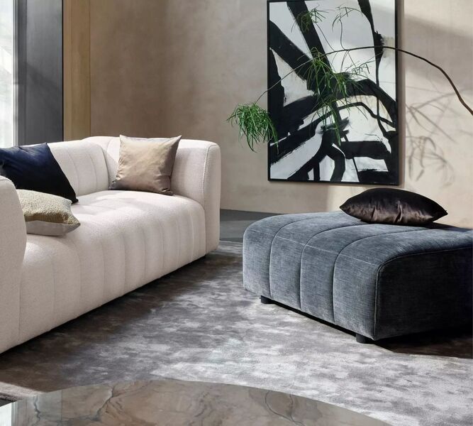Bellagio Hocker Frisco-Stoff Kamel 2057 | braun, image 3 of 3
