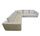 Bergamo corner sofa Salto-leather 096 snow white | white, thumbnail 1 of 4
