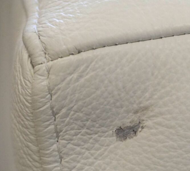Bergamo corner sofa Salto-leather 096 snow white | white, image 4 of 4