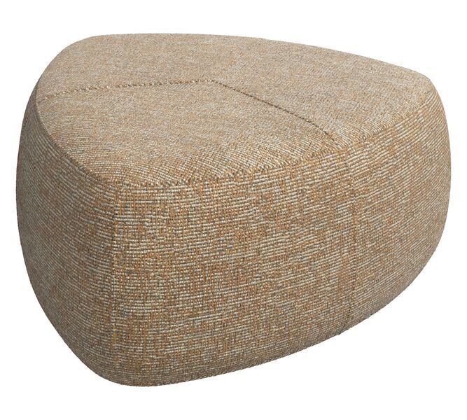 Bermuda stool large Wellington-fabric stone colors | grey, image 1 of 5
