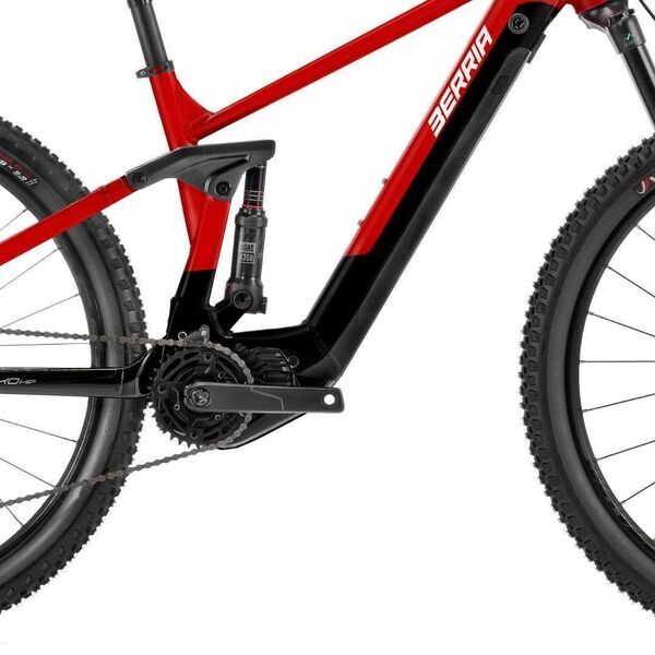 Berria Mako Hybrid HP Sport (2024) | Diamant | schwarz/rot | 58 cm | M | < 100 km 3