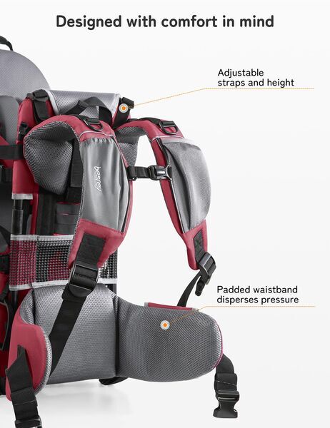 Besrey Kid Comfort Kindertrage | red 3