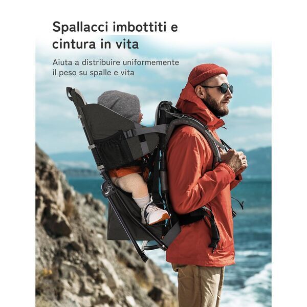 Besrey Kindertrage Kraxe | black 2