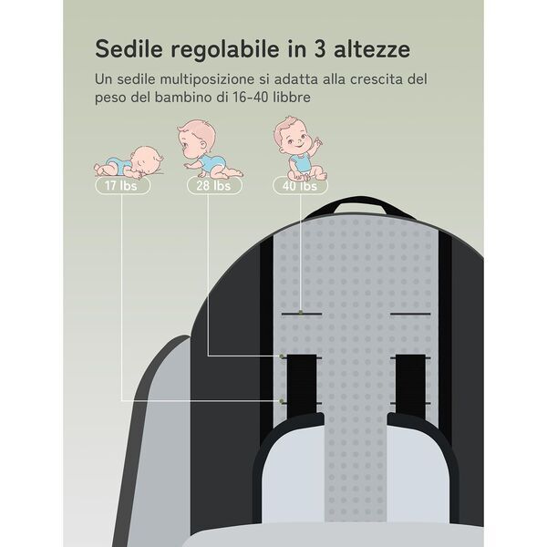 Besrey Kindertrage Kraxe | black 3