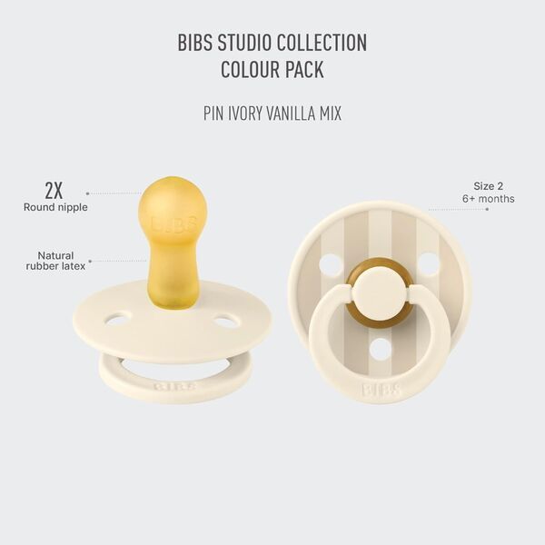 Bibs Colour Studio Schnuller 2er-Pack | mehrfarbig 2