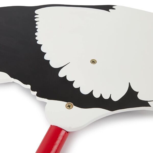 Bieco Großer Storch aus Holz | weiß 3