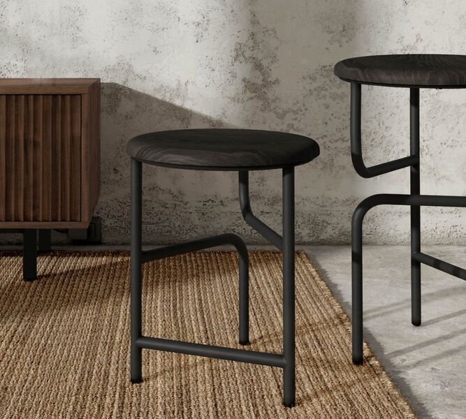 Blend stool Eiche black | black, image 1 of 5
