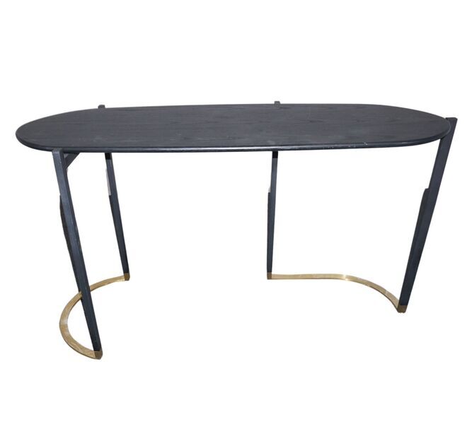BLINK console table steel wood veneer | black, image 4 of 4