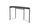 BLINK console table steel wood veneer | black, thumbnail 1 of 5