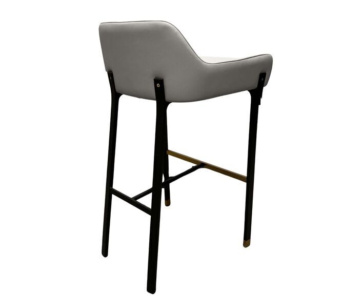 Blink SH750 bar stool leather gray | grey, image 1 of 4