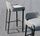 Blink SH750 bar stool leather gray | grey, thumbnail 2 of 4