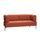 Block sofa 2-seater reddish brown | red, thumbnail 1 of 4