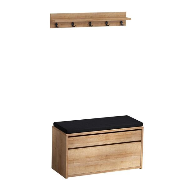 Boby Garderobe wood veneer black | black, image 3 of 4