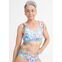 boochen - Caparica Bikini Top Reversible in Summer Floral / Skyblue | size L thumbnail 1/5