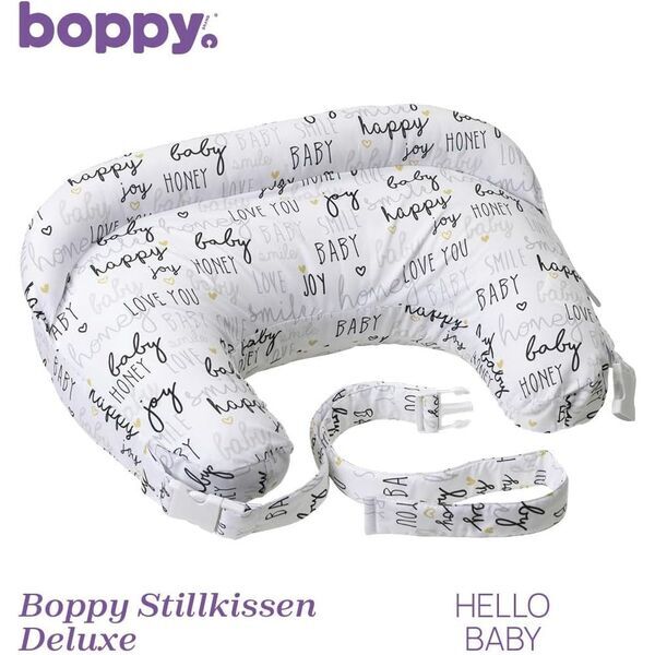 Boppy Deluxe Stillkissen | black/white 2