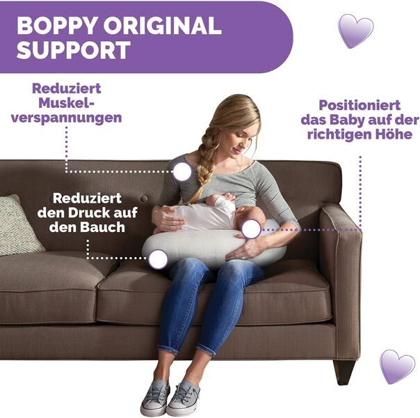 Boppy Stillkissen Clouds | grey 3