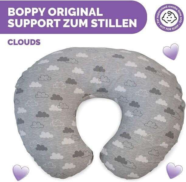 Boppy Stillkissen Clouds | grey 5