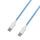 Braided Cable (USB-C to USB-C) - 1m | white/blue thumbnail 2/2