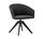 Brandy BU3017 armchair Buchenholz leather black | black, thumbnail 1 of 4