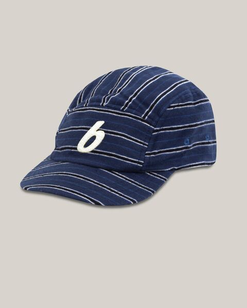 Brava Fabrics - Cap Flannel Navy Stripes | Einheitsgröße