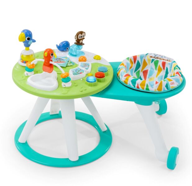 Bright Starts Around We Go Tropic Coral 2-in-1 Spielstation | Version English | green, image 1 of 2