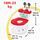 Bright Starts Disney Micky mus potte | flerfarvet | 39 x 27 x 40 cm, thumbnail 3 of 3