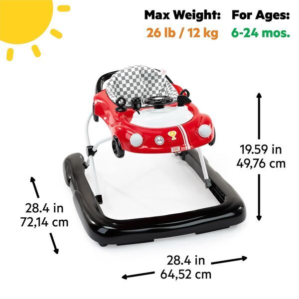 Bright Starts Little Speedster 3-in-1 Lauflernwagen | red 3
