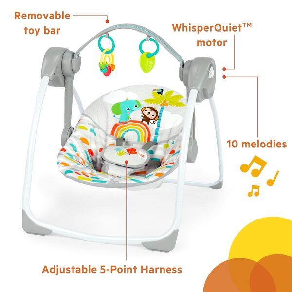 Bright Starts Playful Paradise Tragbare Babyschaukel | multicolored 2