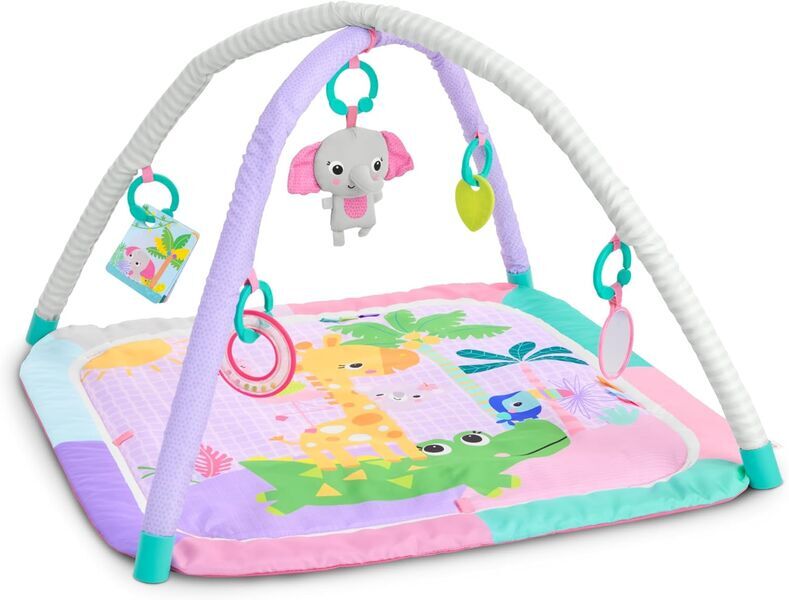 Bright Starts Wild Wiggles Play Mat with Play Arch | multicoloured, image 1 of 3