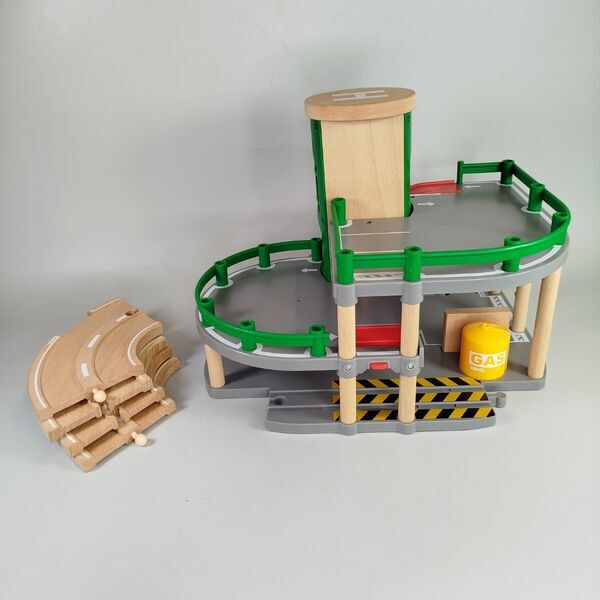 BRIO Holzeisenbahn-Set – Autohaus, Schienen & Zubehör | mehrfarbig 2