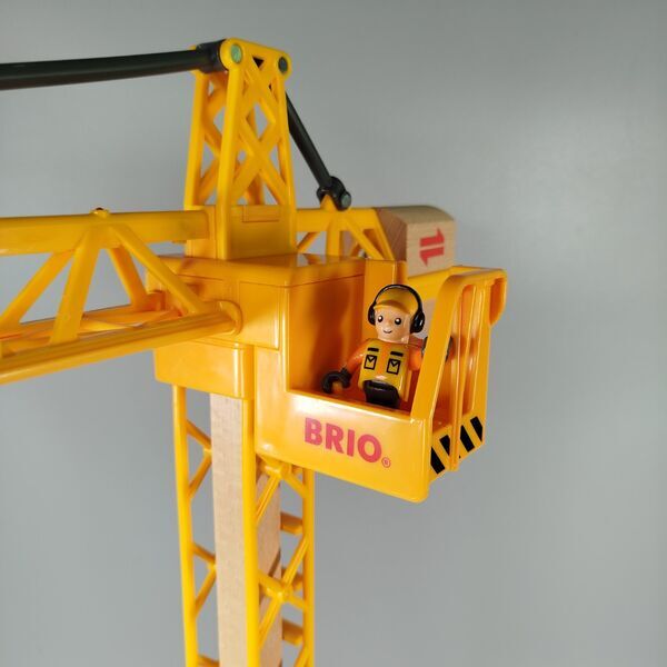 BRIO Holzspielzeug-Kran Set | mehrfarbig 2