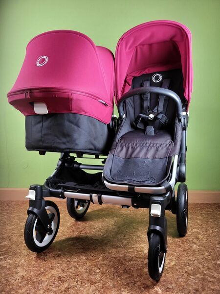 Bugaboo Donkey 2 kombinirani otroški voziček | rubinasto rdeča 3