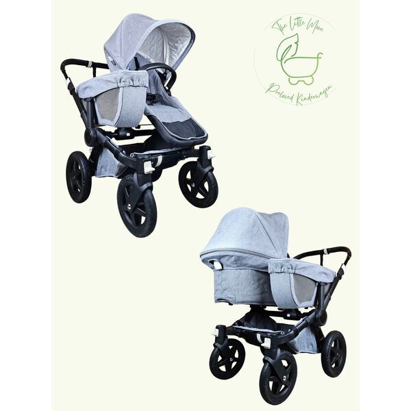 Bugaboo Donkey 2 Mono Geschwisterkinderwagen | gray 1