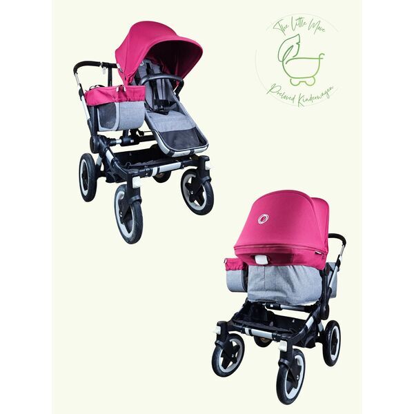 Bugaboo Donkey 2 Mono Geschwisterkinderwagen | pink 1