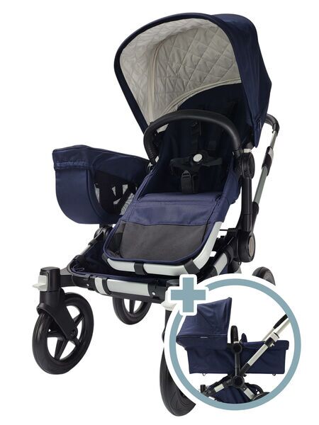 Bugaboo Donkey 2 Mono poussette pour enfants rapprochés | bleu foncé, image 1 of 5