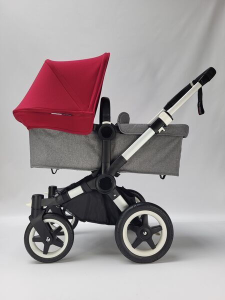 Bugaboo Donkey 2 Mono Kombikinderwagen | gray/red, image 3 of 5