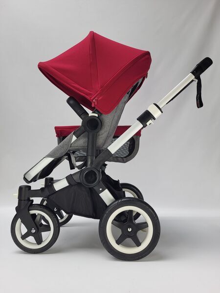 Bugaboo Donkey 2 Mono Kombikinderwagen | gray/red, image 4 of 5