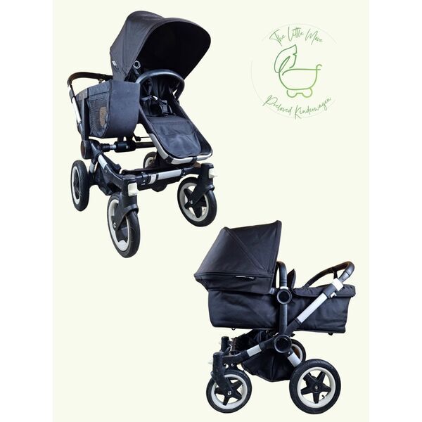 Bugaboo Donkey Mono Geschwisterwagen | black 1