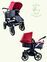 Bugaboo Donkey Mono Geschwisterwagen | rot thumbnail 1/5