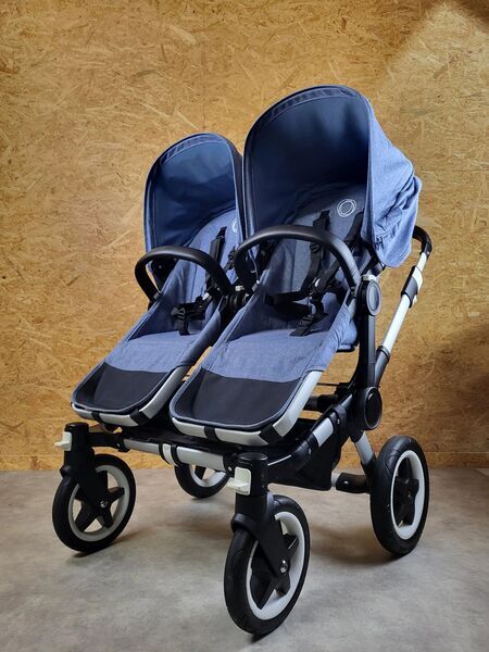 Bugaboo Donkey Twin Geschwisterwagen | blau 2