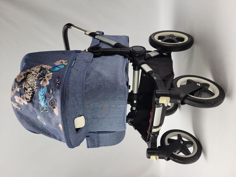 Bugaboo Donkey 2 Duo stroller | patterned blue, image 2 of 5