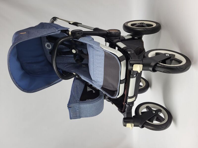 Bugaboo Donkey 2 Duo stroller | patterned blue, image 5 of 5
