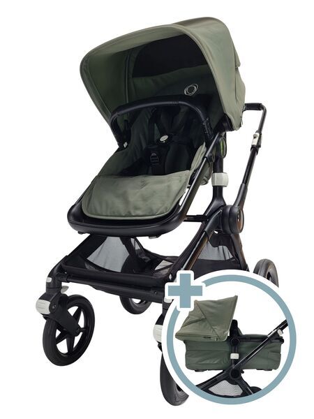 Bugaboo Fox 3 combination stroller | black/green, image 1 of 5