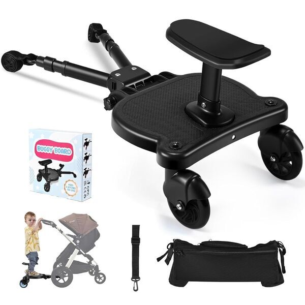 BugyKido Buggy Board mit Sitz | black 1