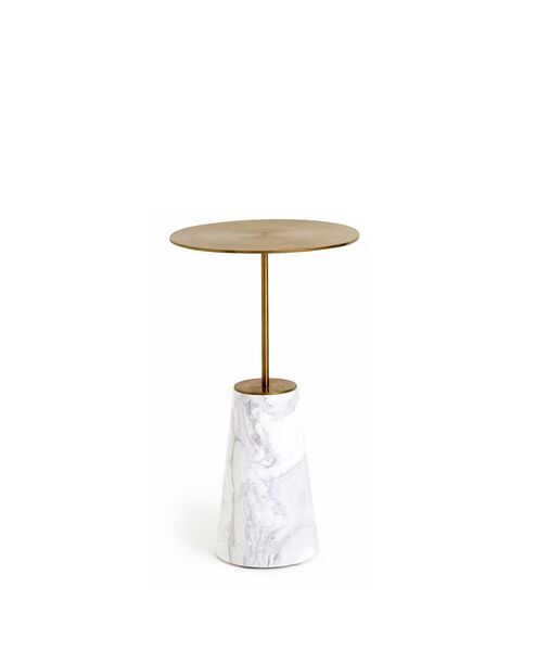 BUND mesa lateral Ø33cm | branco, image 1 of 5