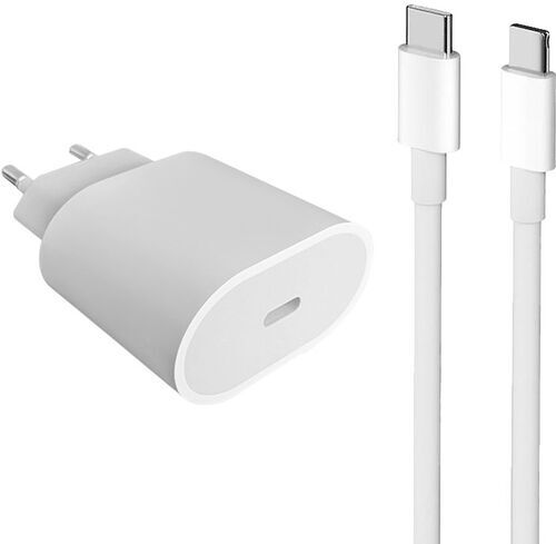 Som Ny: Snabbladdare (20W) & laddkabel (USB-C) | vit