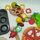 Bundle Kinderküche Zubehör Holzpizza & Teeservice mit Kochgeschirre | multicolored, thumbnail 1 of 4