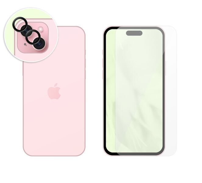 Displayschutz & Kameralinsenschutz | PanzerGlass™ | iPhone 15 Plus 1