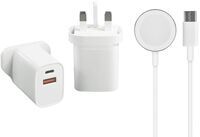 Multiport Fast Charger UK (35W) & magnetic cable for Apple Watch