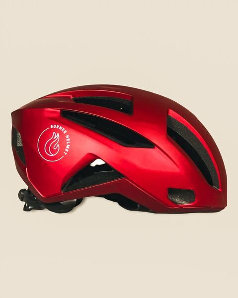 Burner Helmet Fahrradhelm Red Ocean (RECYCLED) | Nylon Fischgrät | Grau | Small